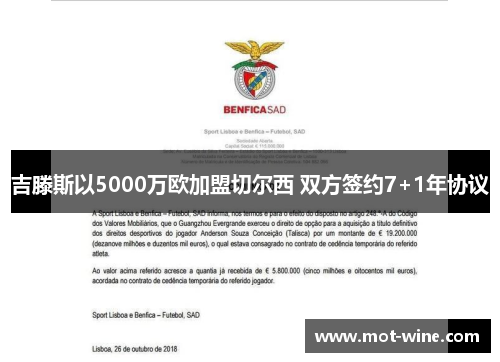 吉滕斯以5000万欧加盟切尔西 双方签约7+1年协议